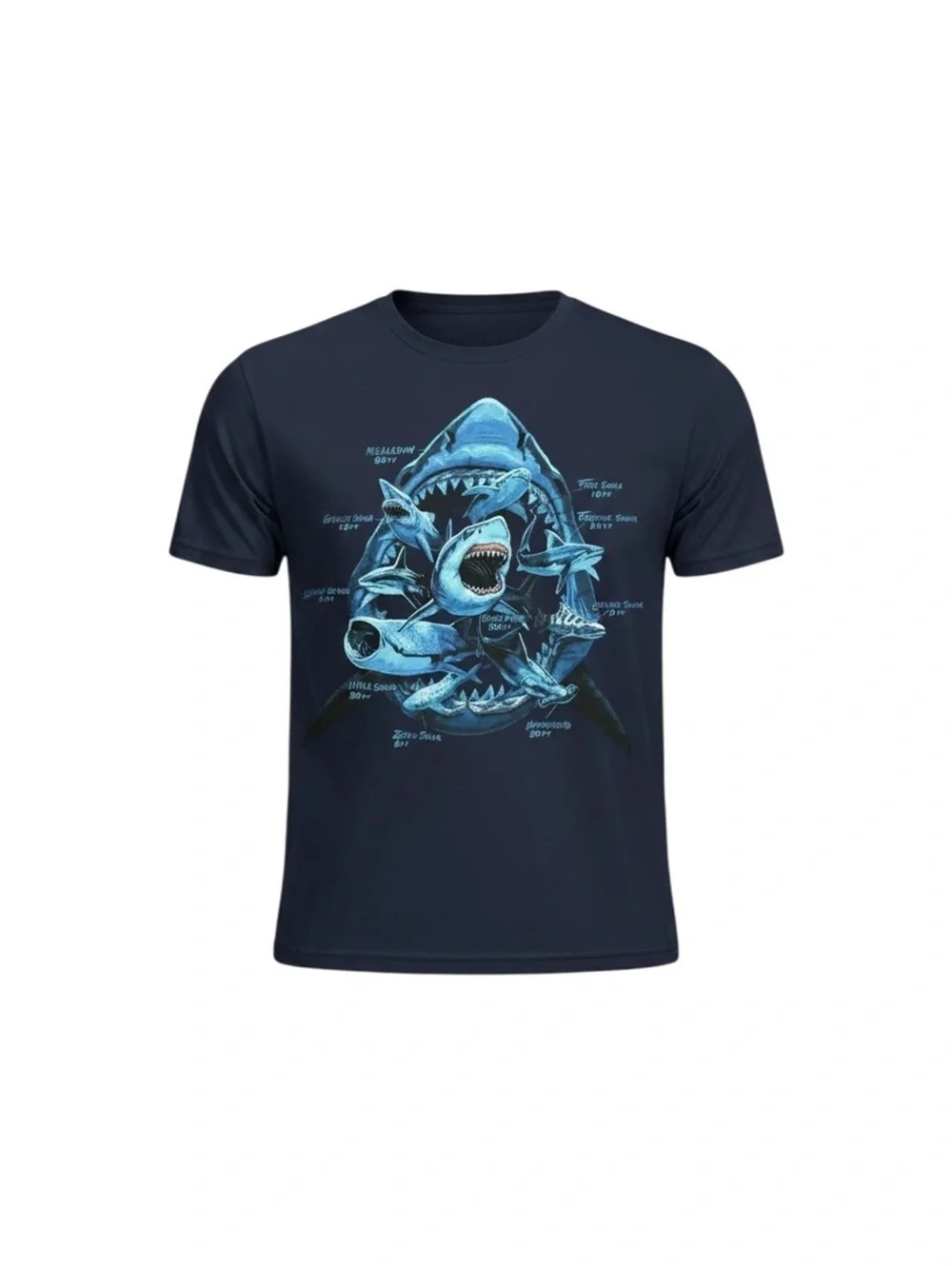 Old Navy Boy’s XXL Navy Blue Shark Graphic T-Shirt